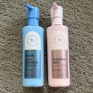 Bath & Body Works Water Ultra Hydration & Sensitive Skin Body Lotions